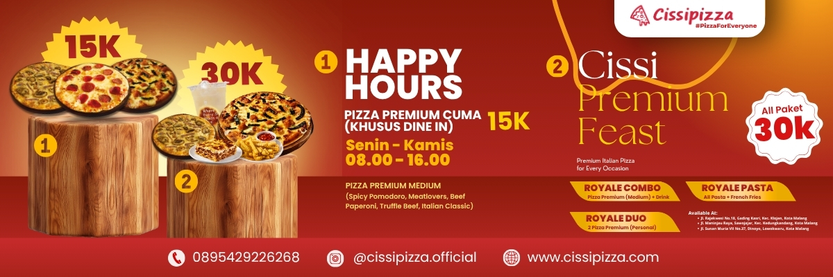 PROMO HAPPY HOUR DAN CISSI PREMIUM FEAST