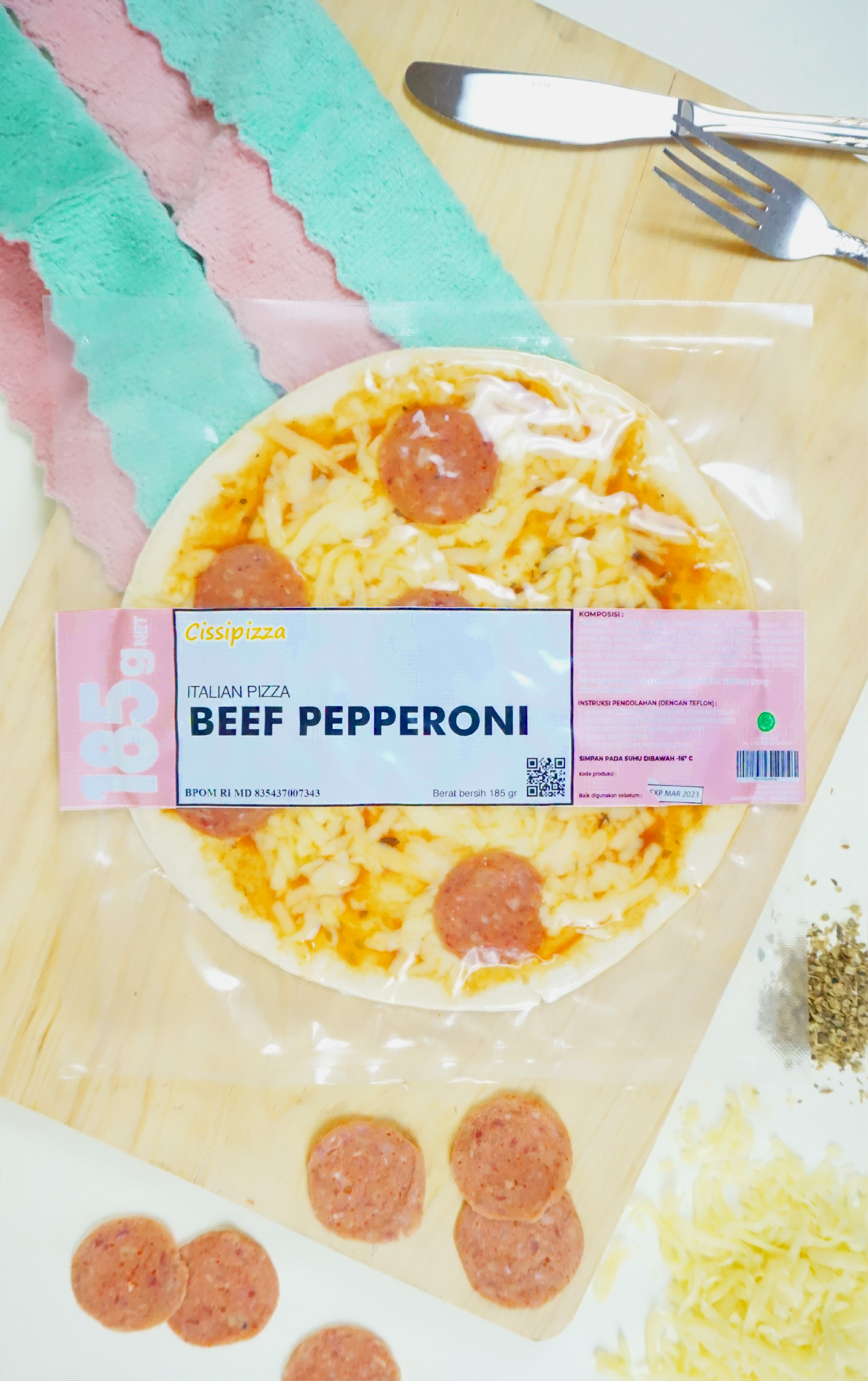 Beef Pepperoni Frozen 